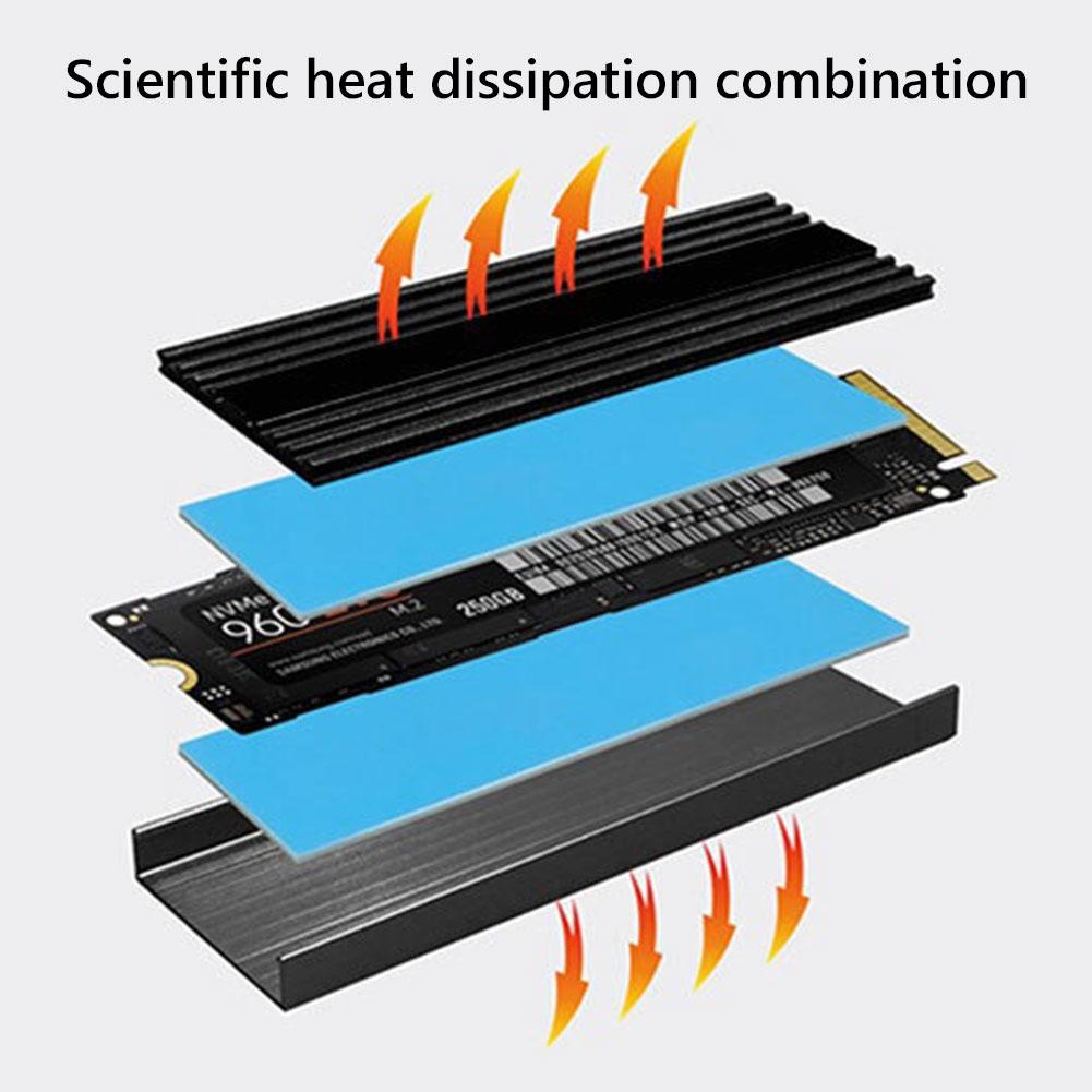 Радиатор для жесткого диска Защита Радиатор M.2 SSD Алюминиевый радиатор M.2 2280 Твердотельный жесткий диск Радиатор