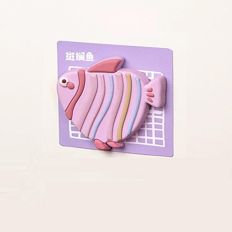 1 шт. силиконовые магниты на холодильник с мультяшными животными, наклейка на доску, магниты на холодильник, украшение дома