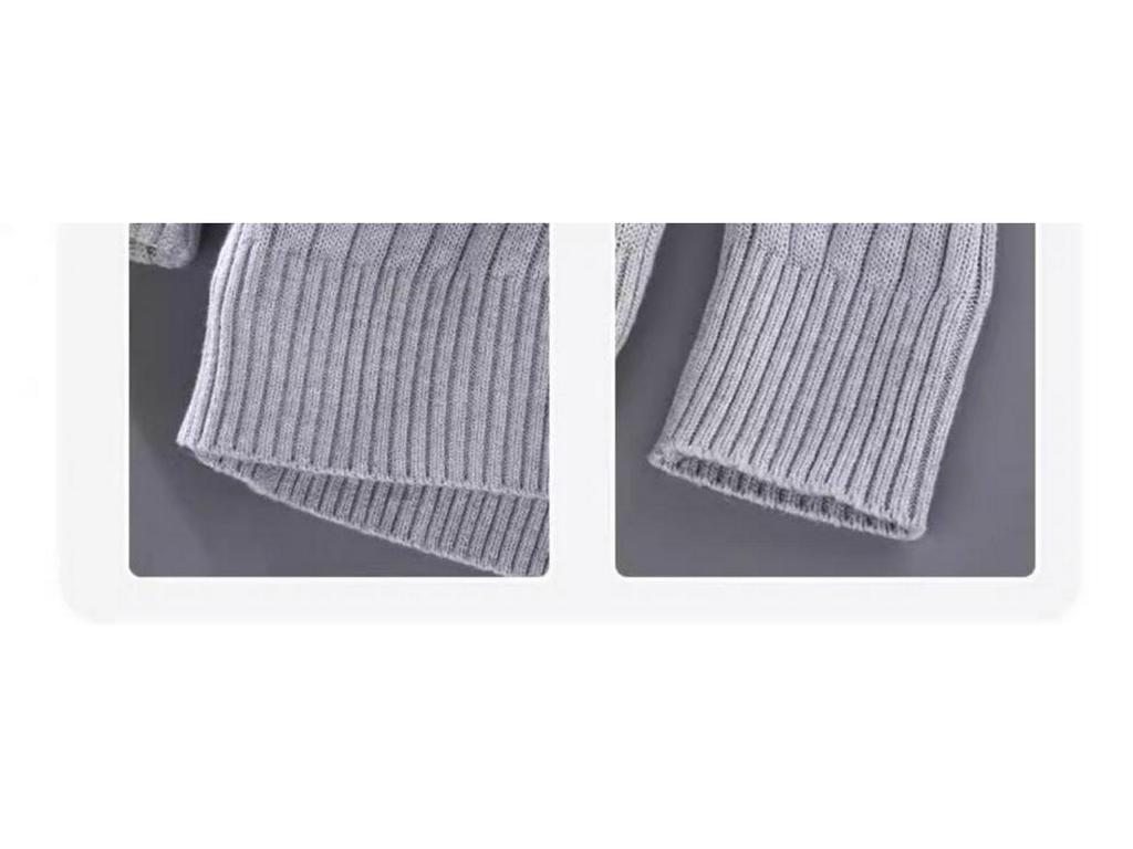 Мужской полосатый вязаный кардиган на молнии - Теплый с длинным рукавом для осени/зимы