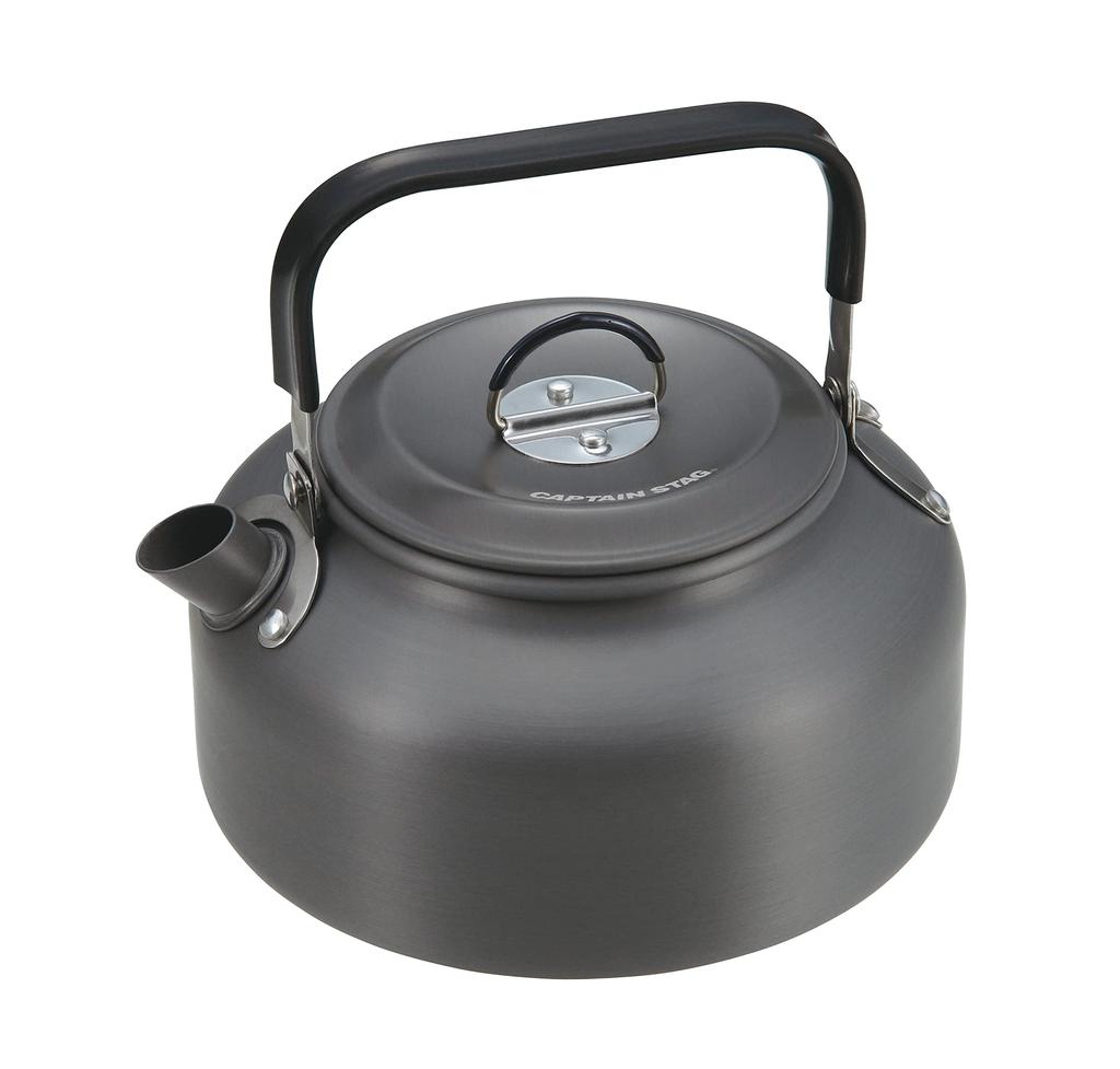 Captain Stag Camping BBQ Kettle Easy Aluminum Kettle Hard Anodized (CAPTAIN STAG) 0.9L UH-4122