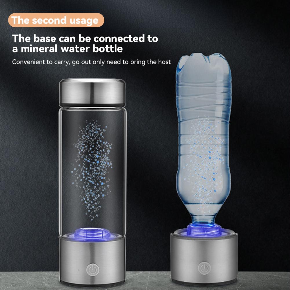 450ml Hydrogen-Rich Water Cup Electric Hydrogen Absorption Water Generator Bottle Filter Portable Hydrogen Absorption 1200MAH