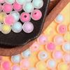 500 г около 950 шт. для изготовления браслетов и сережек, модные матовые сердечники, 10 мм, сэндвич, ювелирные аксессуары «сделай сам», круглые свободные бусины