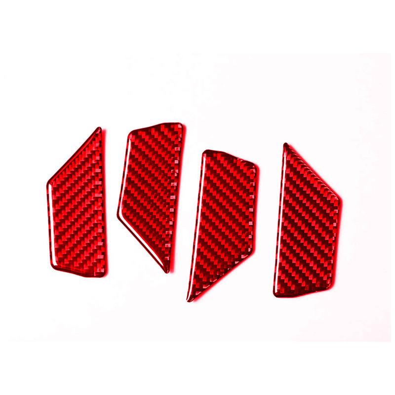 Автомобильные аксессуары для Volkswagen VW Golf 7 GTI MK7 2014-стайлинг автомобиля, внутренние красные наклейки из углеродного волокна