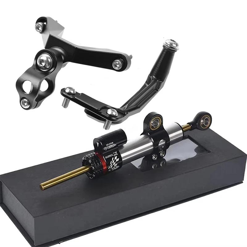 For KAWASAKI Ninja ZX6R ZX-6R 2024 CNC Motorcycle Stabilizer Steering Damper Mounting Bracket Support Kit