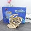 3D Wooden Puzzle Moon Star Music Box DIY Assembly Rotating Craft Decoration STEAM Educational Toys Gift for Adults Teens Kids