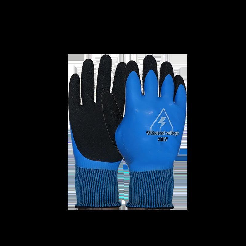 Jineng 400V Изолированные перчатки электрика низкого напряжения - Противоударные, Полностью литые