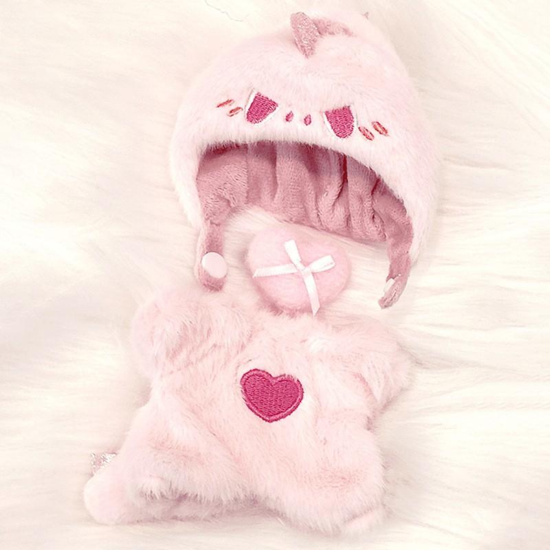 15cm DIMOO Doll Outfit Set Dinosaur Theme Cotton Clothing Collectible Vinyl Figure Accessory