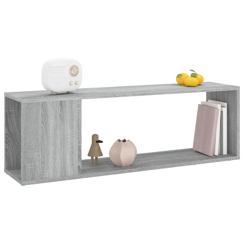 vidaXL TV-Schrank Grau Sonoma 100x24x32 cm Holzwerkstoff