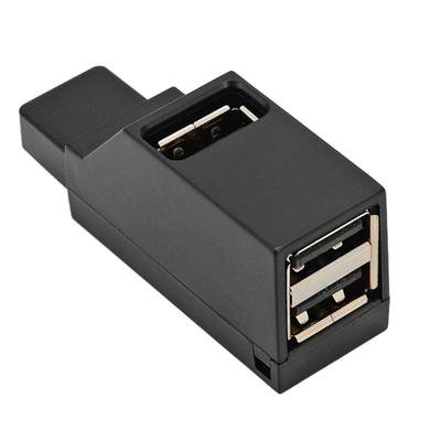 Портативный USB-адаптер-удлинитель, 1 в 3 порта, USB 2.0 разветвитель, для подключения нескольких устройств к ПК или ноутбуку, телефонам