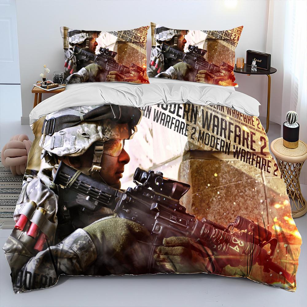3Dprinting Game Call Of Duty Comforter Bedding CollectionDuvet Cover Bed Collection Quilt Cover PillowcaseKing Queen Size Bedding Collection Kids