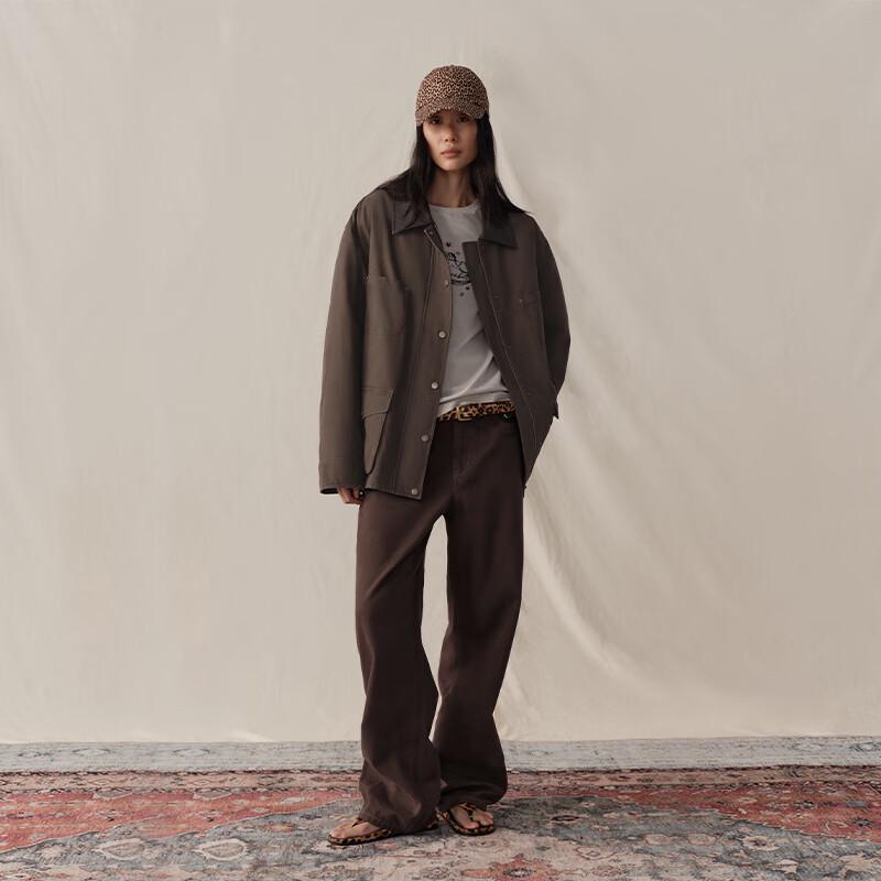 GREEN BELT Men's Lapel Patchwork Duck Down Jacket