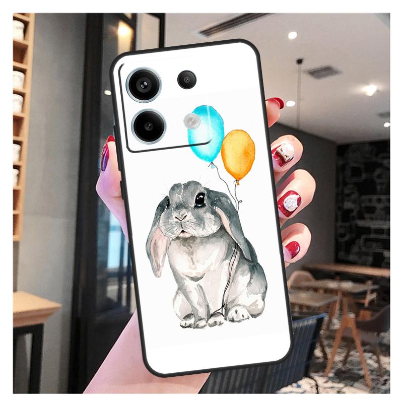 Милый чехол-кролик для Xiaomi Redmi Note 13 12 11 9 10 Pro 9S 10S 11S 12S Redmi 13 12 10C 12C 13C Чехол