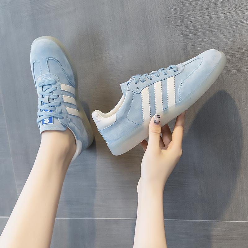 Leather Majilad training shoes women's flat 2024 new little white shoes summer niche original board shoes trendy shoes women