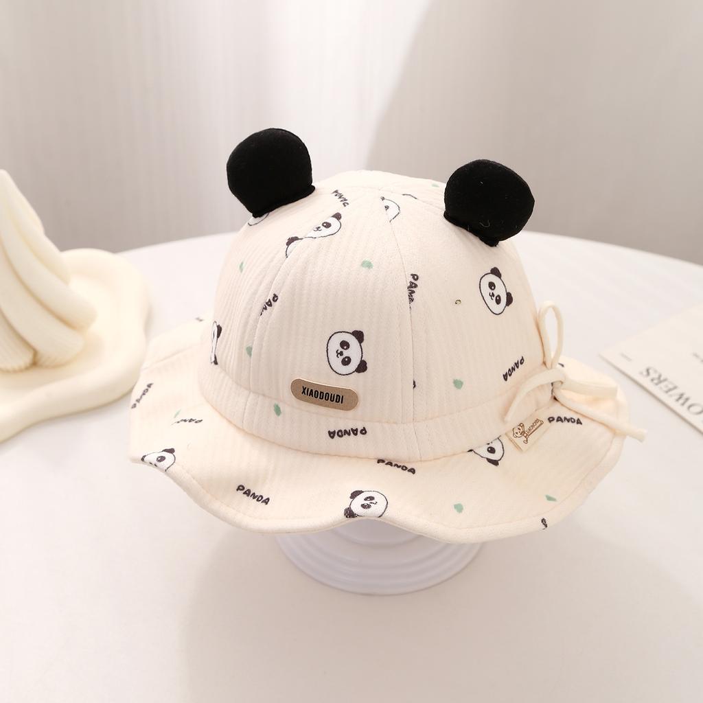 Baby Cartoon Windproof Bucket Hat Autumn Winter Warm Sun Hat For Infants And Toddlers Soft Protective Cap