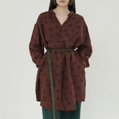 Женские винтажные рубашки с цветочным принтом, топы с v-образным вырезом и длинными рукавами, весенние блузки на пуговицах, свободные рубашки в китайском стиле