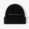 New Arrival Autumn and Winter Fashion Warm Lovely Pure Color Solid  Dark Grey  Customized Knitted Women Beanies