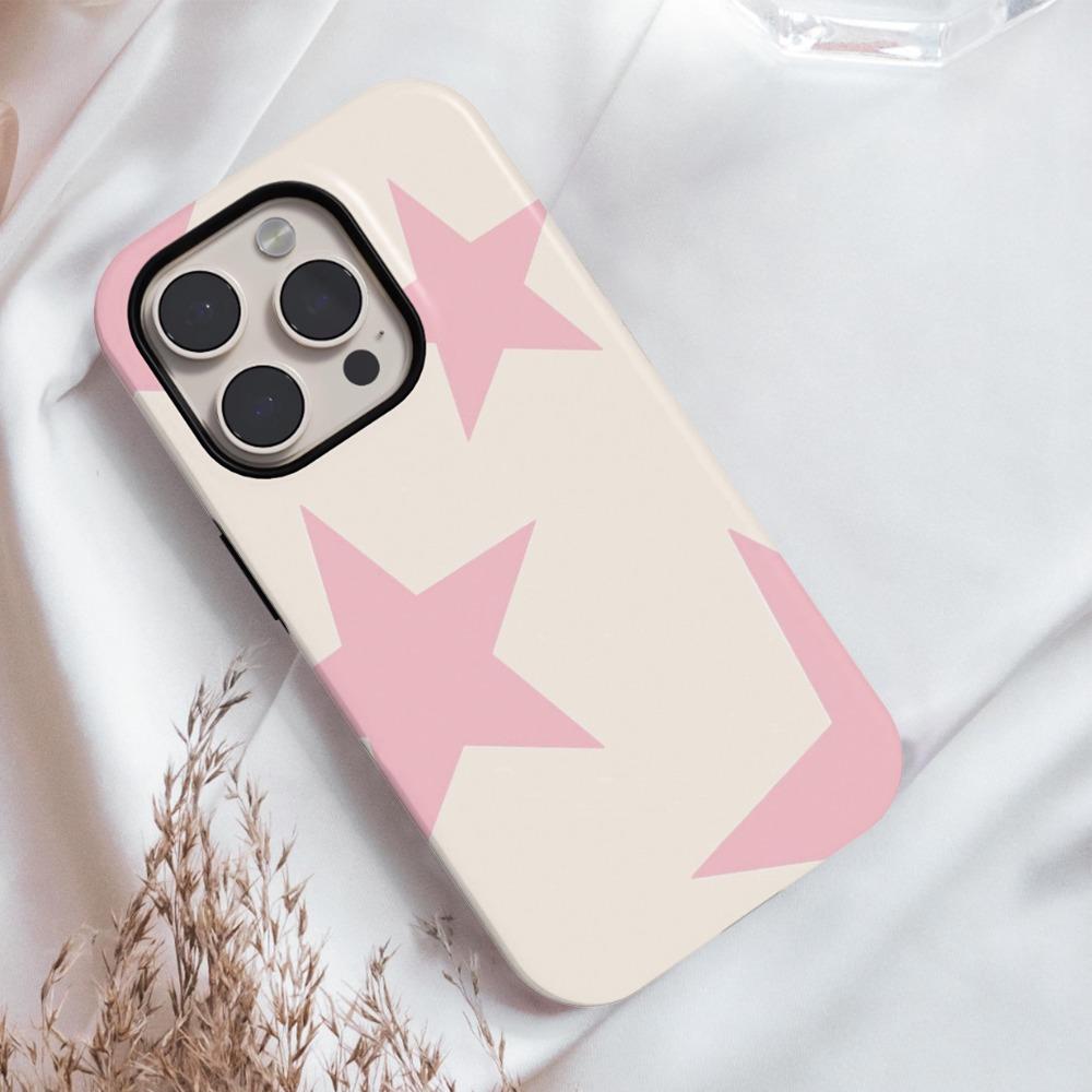 Чехол для телефона 2-в-1 со звездным узором, подходящий для iPhone 17 16 15 14 13 12 11 Pro/Max/Plus, противоударная задняя крышка