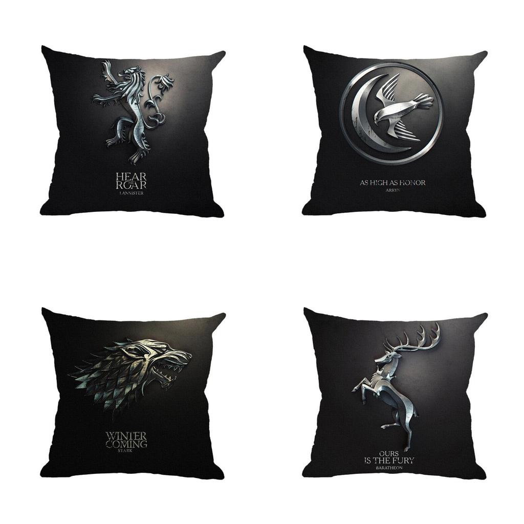 Luxurious Game Of Thrones Fire And Blood Throw Pillow Case For Elegant Home Decor