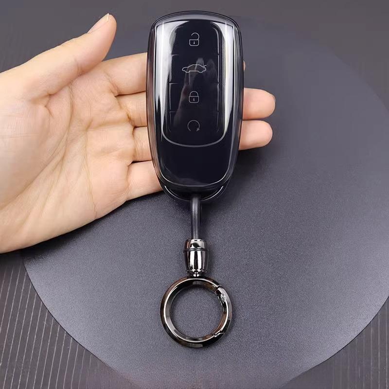 Мягкий силиконовый чехол для ключей Chery Tiggo 8/9, Arrizo 5/8, Omoda 5, Jaecoo J7 - Прозрачный