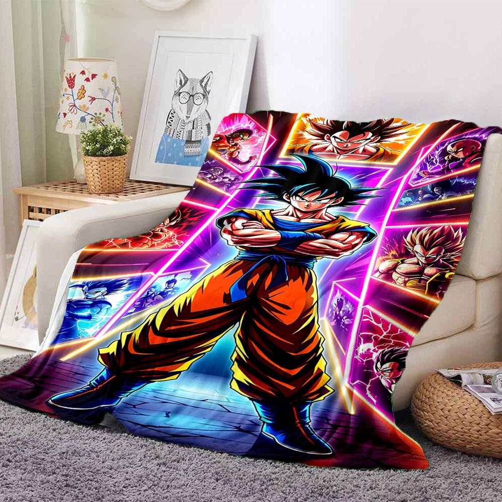1PC Dragon Ball Blanket, Throw For Sofa, Bed, Travel, Camping, Livingroom,