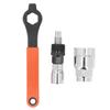 Cycling Crank Extractor Arm Remover Bottom Bracket Remover with 16mm Spanner Wrench Crank Repair Tool Kit 3pc Set