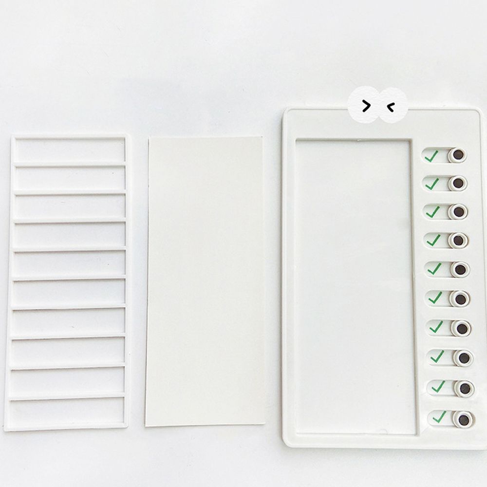 DIY Student Message Checklist Memo Plastic Board Chore Chart Children's Self-discipline Punch Card