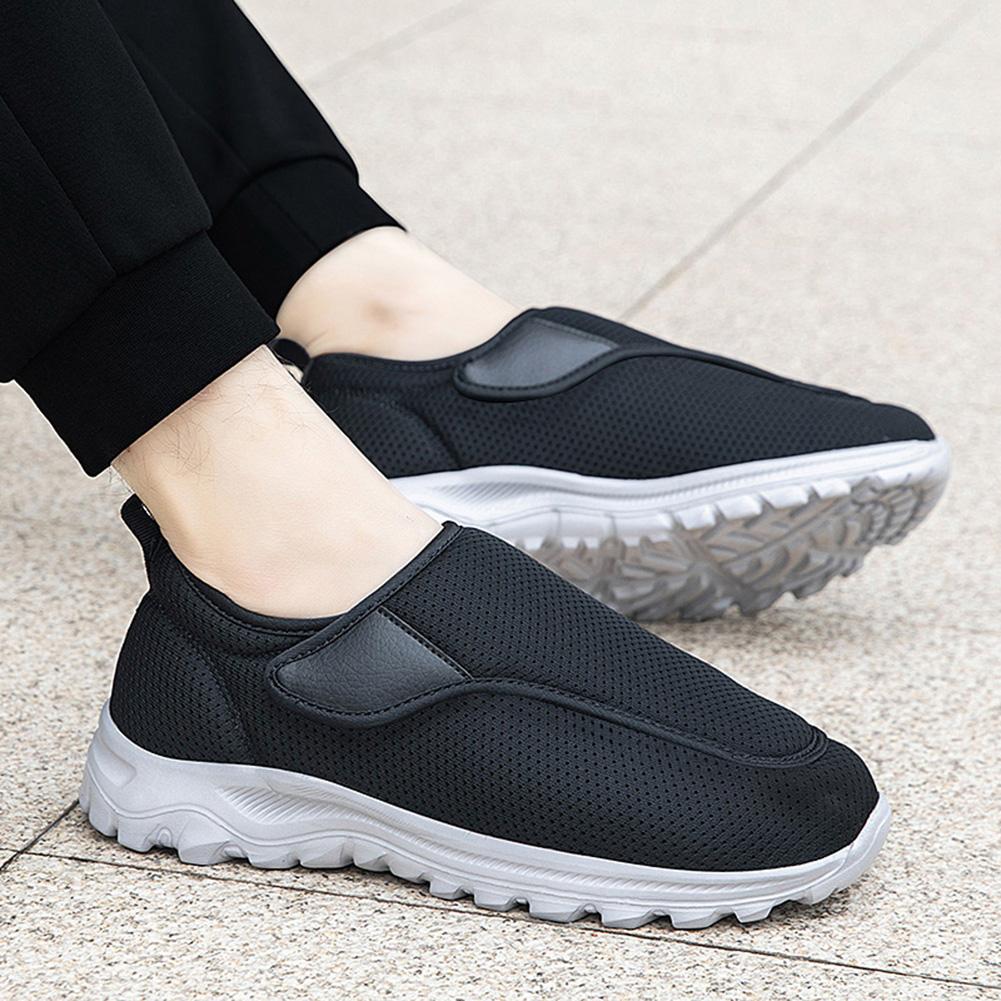 Повседневная ортопедическая обувь для мужчин с широкими ногами, отекшая, регулируемая, удобная, диабетическая обувь, кроссовки для ходьбы на открытом воздухе