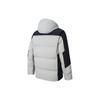 Anta Training Series Letter Splicing Zipper Hooded Thick Casual Down Jacket Men Outerwear Light-Gray Green 152347946-2
