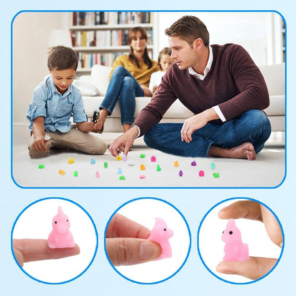 20 шт., супер мини-игрушки-моти, кавайные милые крутые животные, объемные игрушки-непоседа, сувениры для вечеринок для детей, подарки для мальчиков и девочек