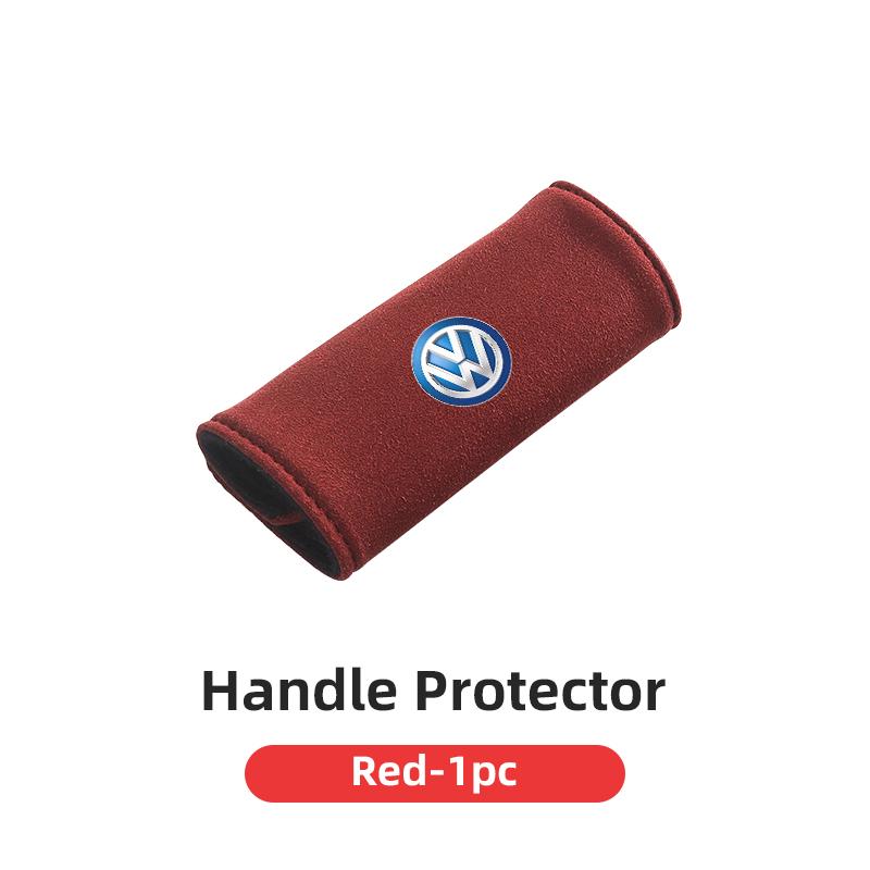 Suede Car Roof Door Pull Handle Protective Cover Soft and Comfortable For Volkswagen VW Scirocco Jetta Beetle Polo Tiguan Touran zo4