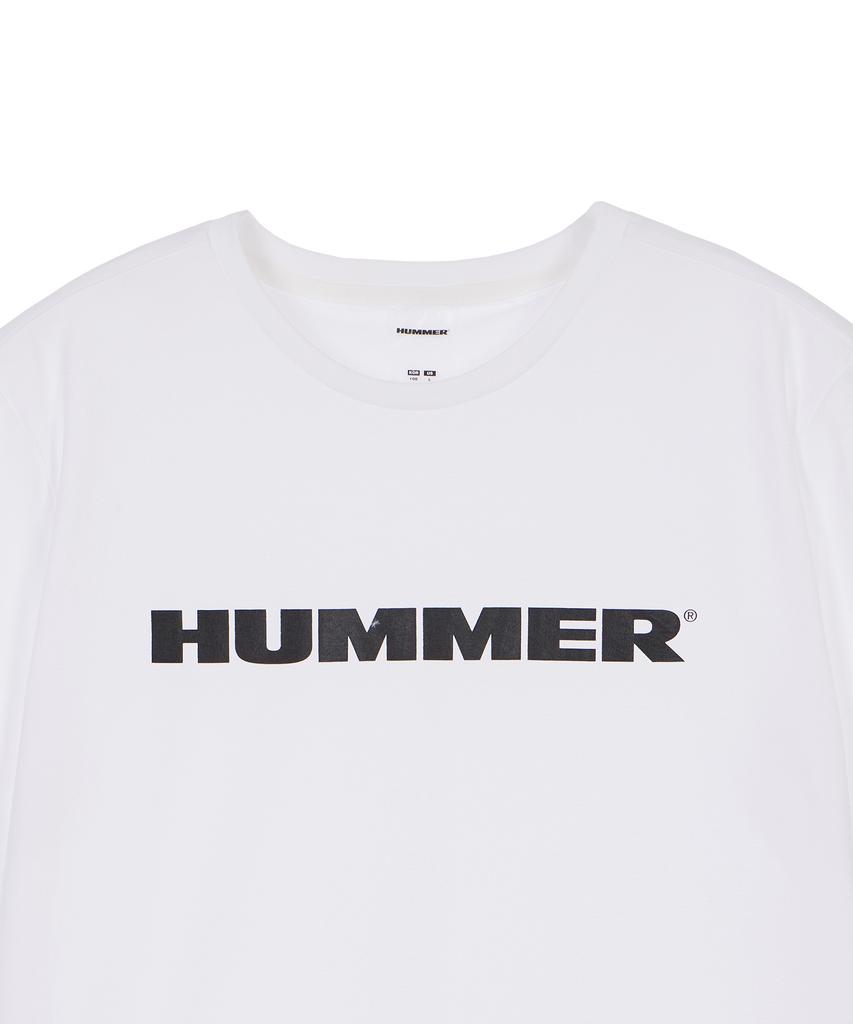 HUMMER H3 Фирменный Логотип Буквами Функциональная Крутая Короткая Футболка Белая