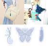 Butterfly House Lizard Feather Ornaments Resin Silicone Mold Woman Keychain Decorative Pendant Mold for DIY Crafts