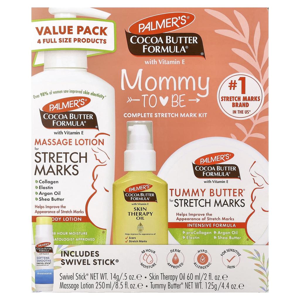 Palmer's Mommy To Be Complete Stretch Mark Kit, 4-Piece Set