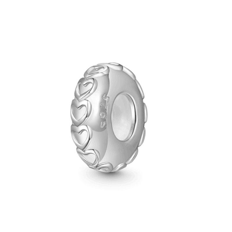 Шарм-клипса Застежка Лапка Луны Медь Квадратный Камень Разделительная Бусина Подходит для Оригинального Браслета Сделай Сам Для Женщины Девушки Ювелирные Изделия