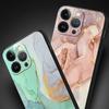 Мраморные чернила и смывка для iPhone 11 12 13 15 14 Pro Max чехол для телефона X XR XS 7 8 Plus SE 2020 роскошный черный силиконовый чехол Funda