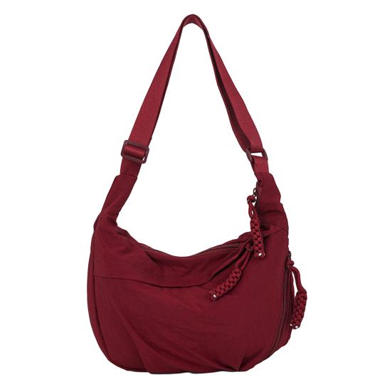 Повседневная сумка-хобо, сумка-мешок с регулируемым ремнем, складная сумка через плечо с несколькими карманами, вместительная сумка через плечо для повседневного использования, путешествий и работы