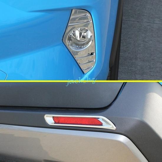 For Toyota RAV4 - Front + Rear Fog Light Cover Trims Stylish Accessories