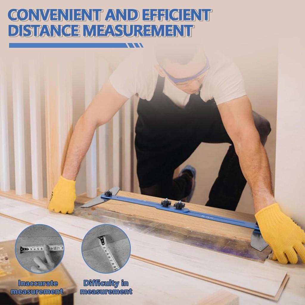 Портативная бытовая измерительная линейка для лестниц Профессиональный инструмент для измерения при ремонте лестниц Линейка для лестниц из алюминиевого сплава