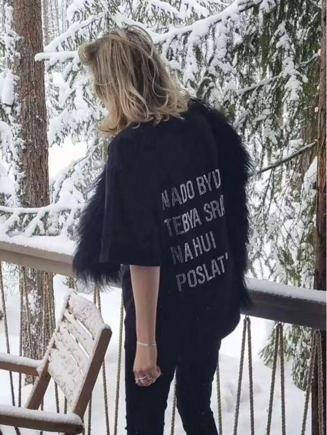 Футболка из чистого хлопка с коротким рукавом в европейском и американском стиле - Круглый вырез, Универсальная и Шикарная летняя одежда