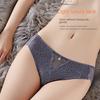 1PCS Women Lace Underwear Panties Seamless Ice Silk Briefs Girls Transparent Hollow Out Floral Underpants