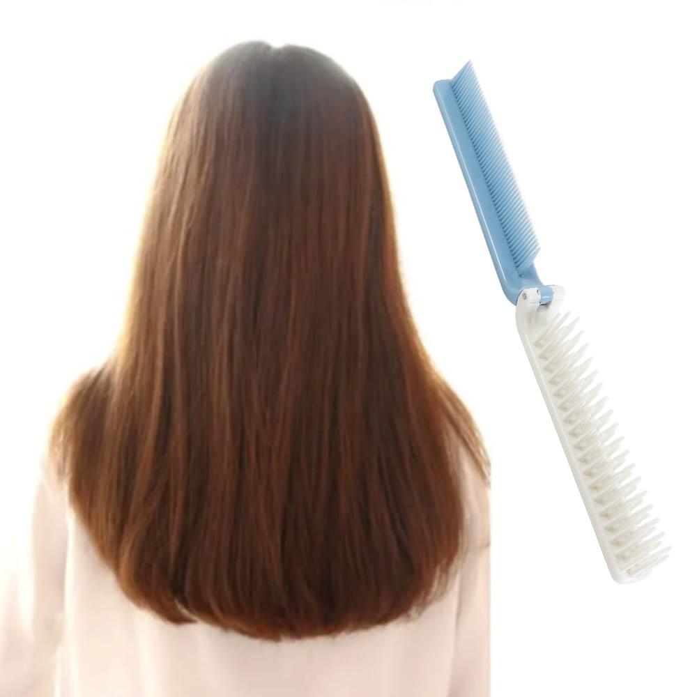 Portable Travel Hair Brush Hair Care Foldable Comb Easy Use 2 in 1 Folding Comb  Home