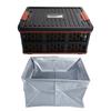 Collapsible Storage Box Folding Utility Crates Table Food Container for Barbecue Travel Picnic
