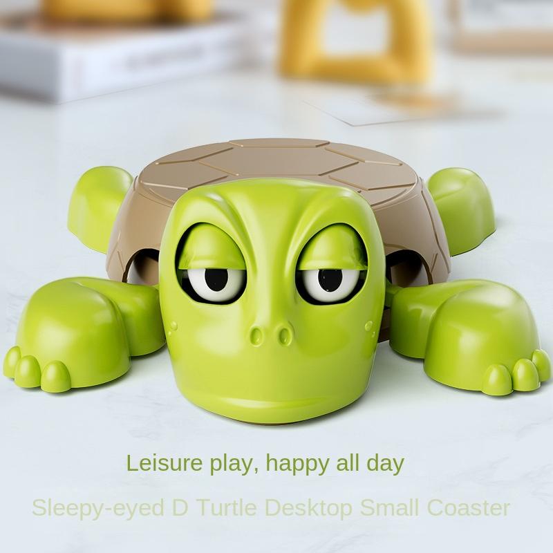 Panicked Turtle Coaster 3D Printed Cup Mat Insulation Pad Home/Office Decorative Cup Pad Mug Holder With Funny Expression