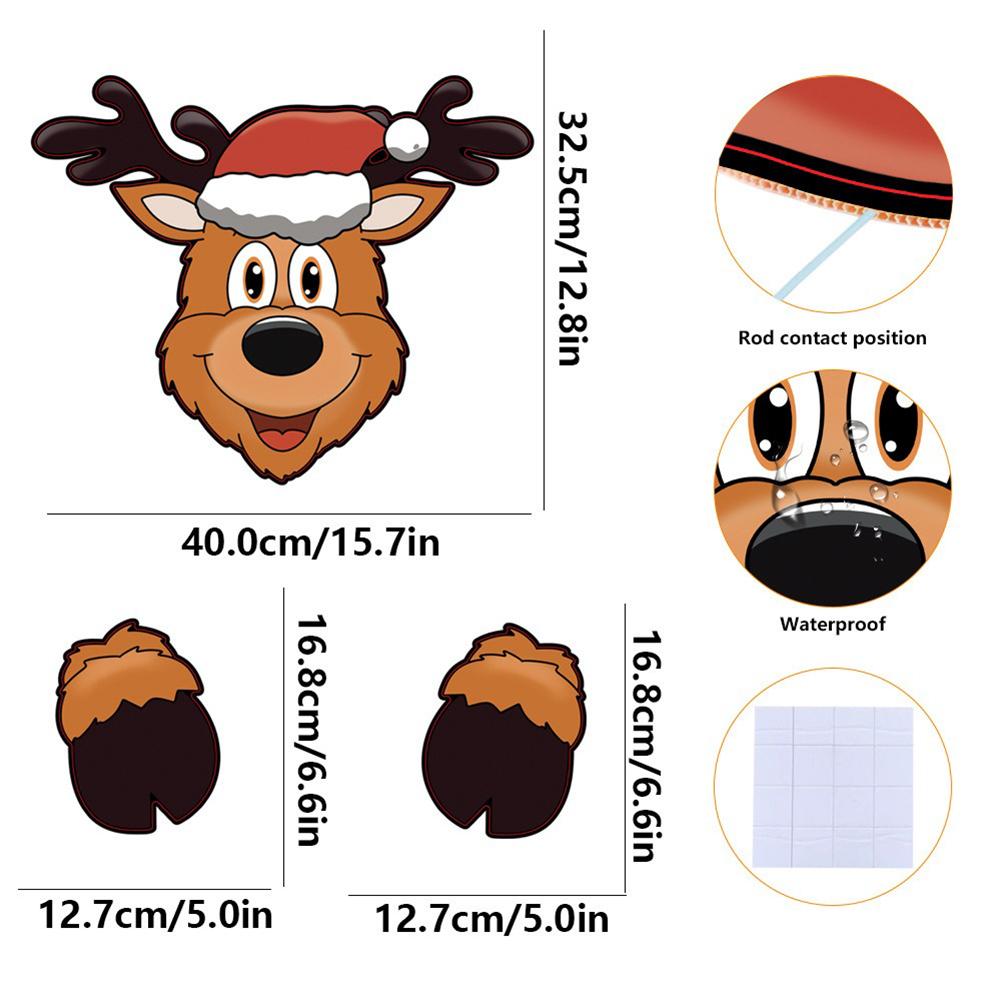 Рождественское украшение для забора Сделай сам Садовая табличка для забора Наружный рождественский декор Дед Мороз