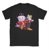 Men's T-Shirts Deltarune Spamton and Tenna Vintage Pure Cotton Tee Shirt Short Sleeve T Shirt O Neck Clothing Plus Size
