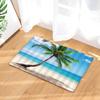 Bathroom Non-slip Mat Funny Sea Beach Shells 3D Printed Bath Mat Floor Carpet Flannel Toilet Rug Doormat 45*75CM and 40*60CM