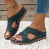 Sandals Women  Summer Shoes Women Elegant Low Heels Sandals Summer Slippers Zapatos Mujer Wedge Heeled Sandals Female 2024