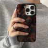 Ретро-чехол для телефона с янтарной текстурой и лазерной обработкой для iPhone 17 16 Pro Max 15 14 13 12 11 XS XR 7 8 Plus 16E Стильный леопардовый принт Мягкий чехол