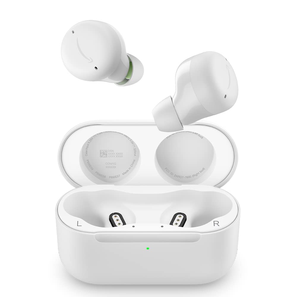 Echo Buds 2nd generation - Completely wireless earphones with active noise canceling with Alexa Glacier White