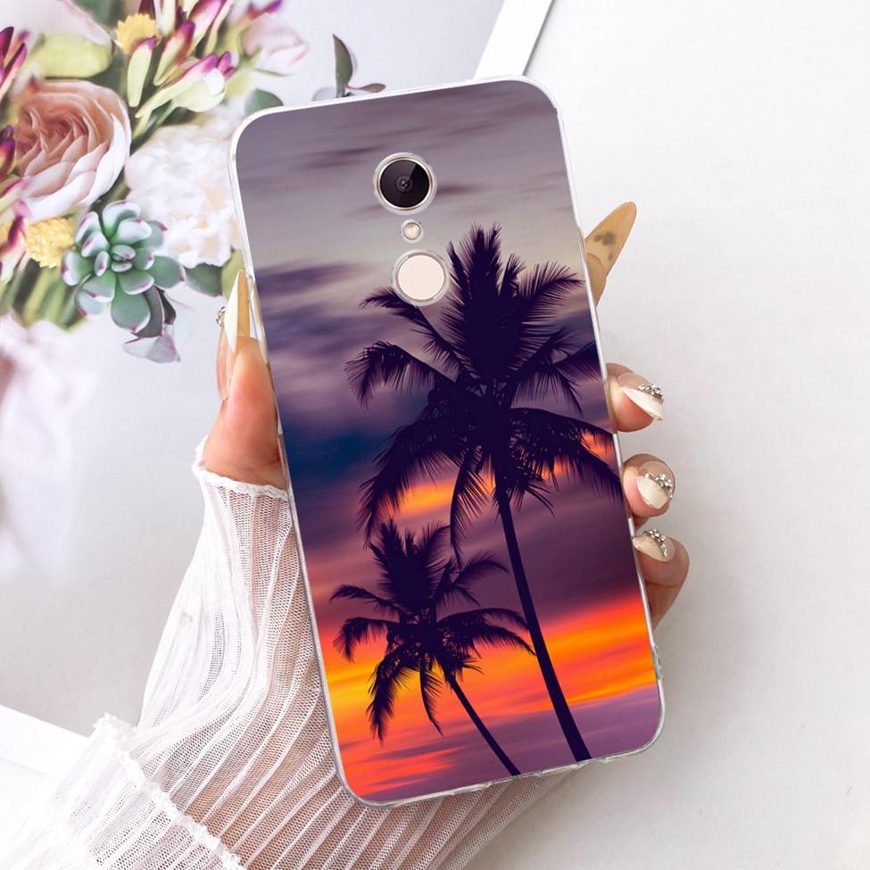 For Redmi 5 Case Cover Transparent Cute Cat Fashion Butterfly Funny Painted Casing MDG1 MDI1